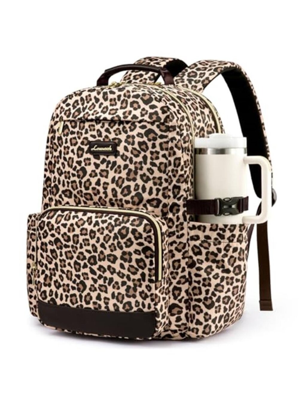 LOVEVOOK Laptop Backpack Women Large College Work Travel Anti Theft Water Bottle